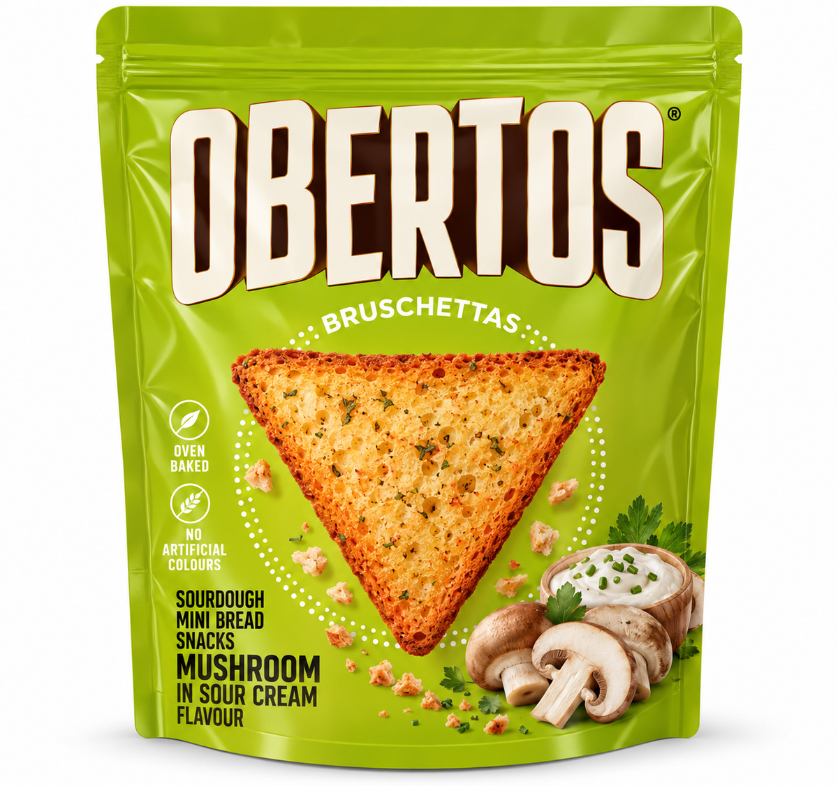 Obertos Bruschetta Mushrooms in Sour Cream 70g