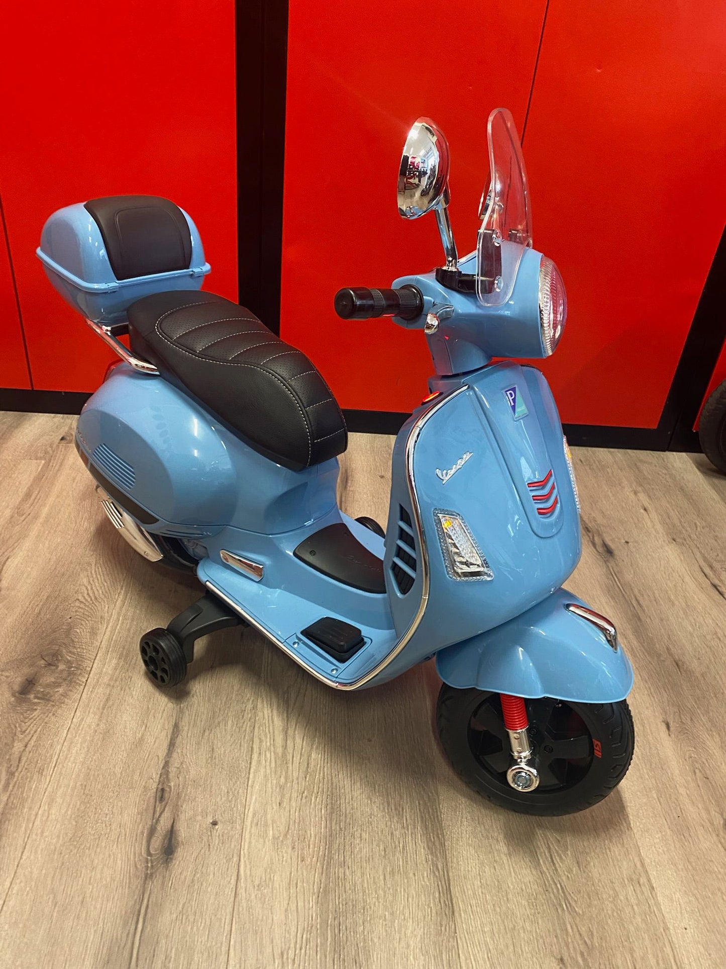 Kinder vespa blauw