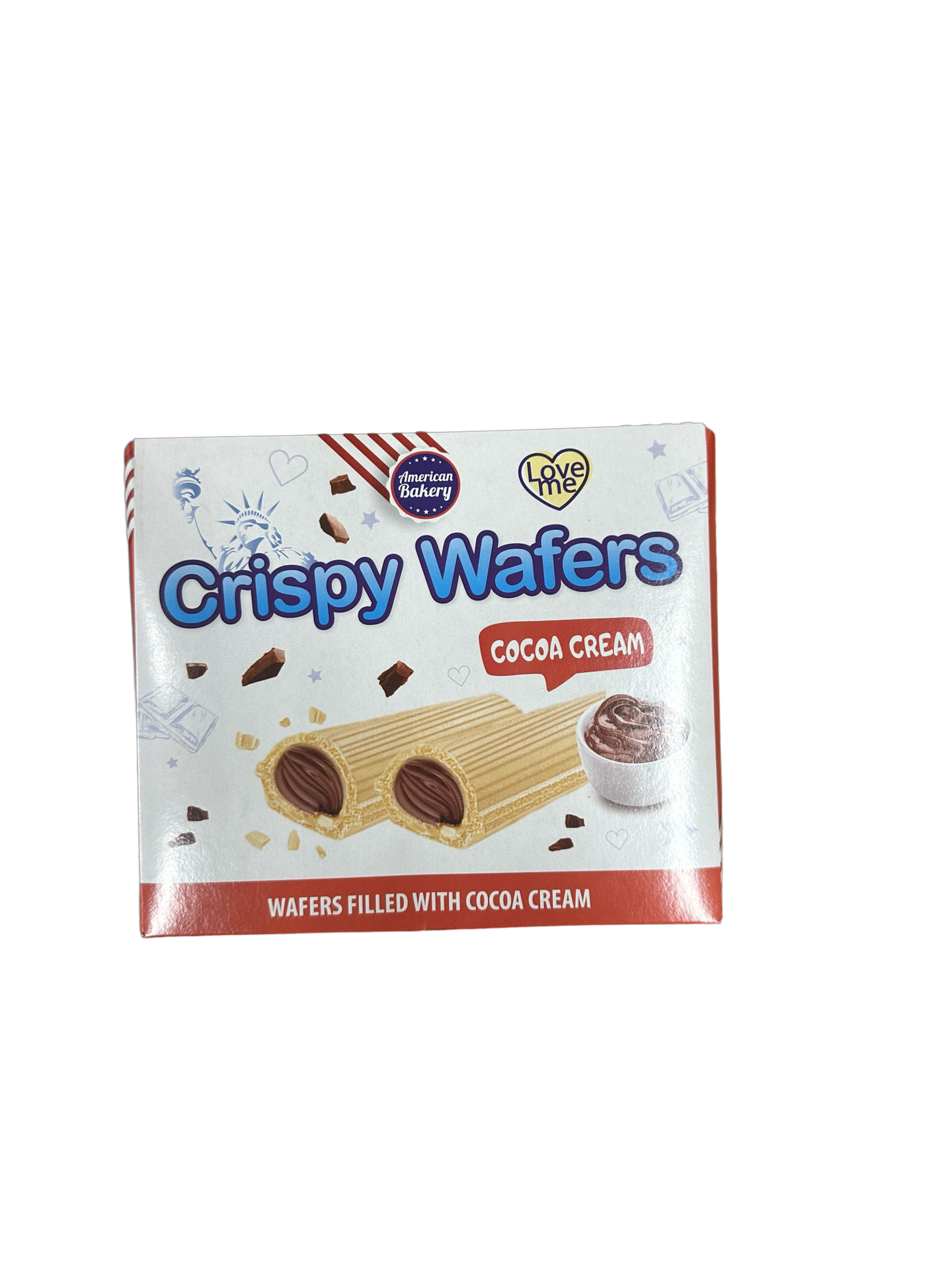 Crispy wafers cocao cream