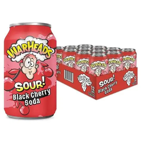 Warheads Sour Black Cherry Soda 355ml