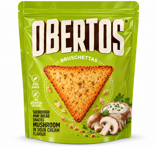 Obertos Bruschetta Mushrooms in Sour Cream 70g