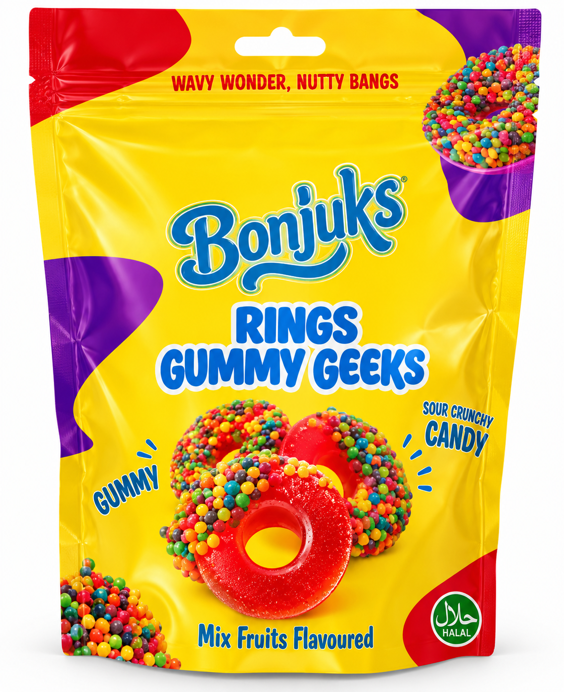 Bonjuks gummy rings 70g