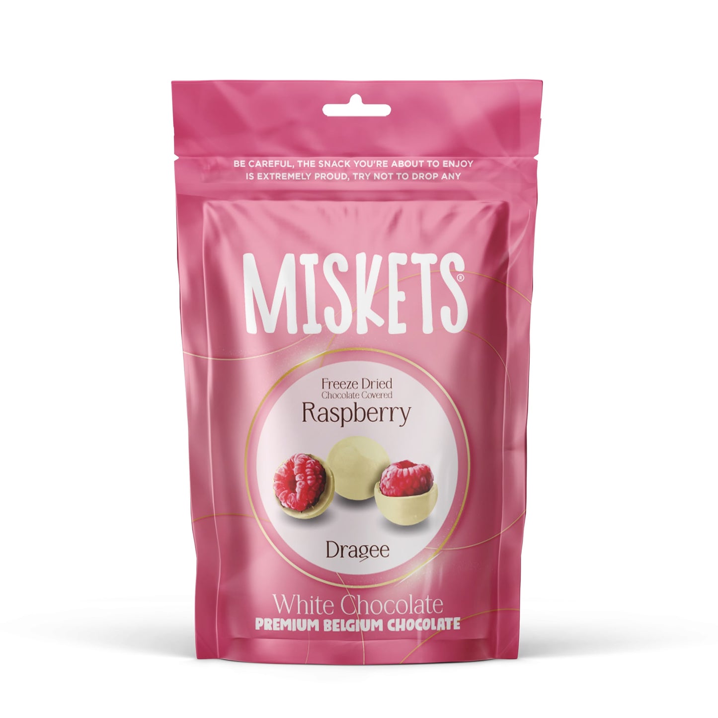 Freeze dried framboos met chocolade 80g