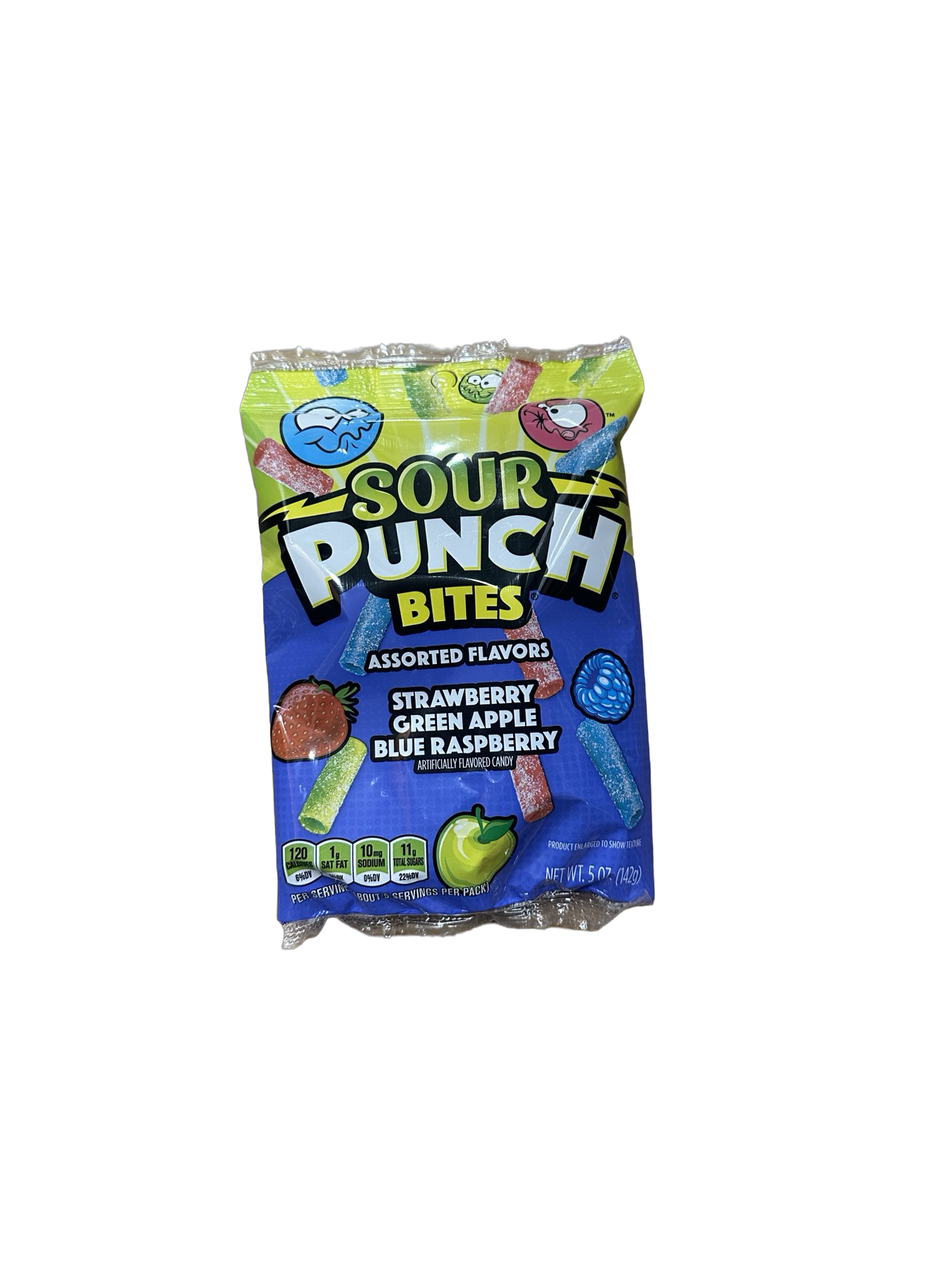 Sour punch bites mix flavours 142g