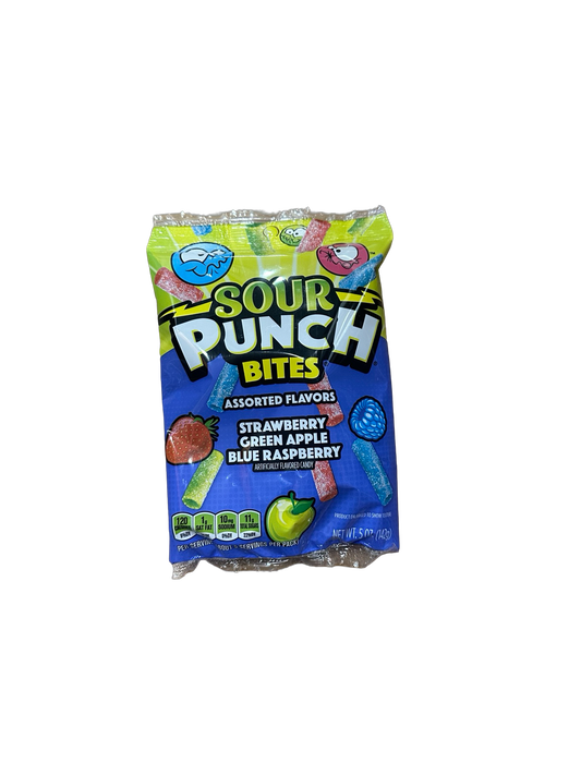 Sour punch bites mix flavours 142g