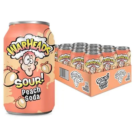Warheads Sour Peach Soda 355ml