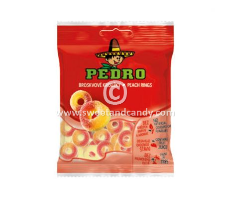 Pedro Peach Rings 80 gr