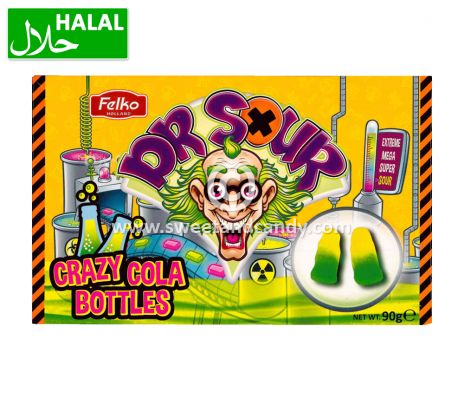 Dr. Sour Crazy Cola Bottles 90 gr